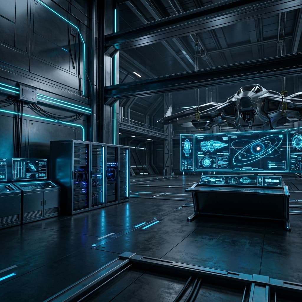 Hangar 42 Futuristic Lab